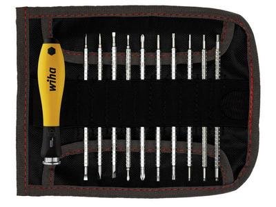 Wiha SYSTEM 4 SoftFinish® ESD Interchangeable Screwdriver Set, 12 Piece (4010995314996) WHA31499