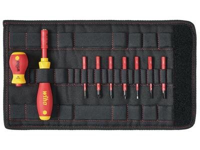 Wiha SoftFinish® electric slimVario Screwdriver Set, 10 Piece (4010995412326) WHA41232