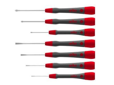 Wiha PicoFinish® SL/PH Fine Screwdriver Set, 7 Piece (4010995429911) WHA42991