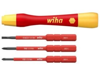 Wiha PicoFinish® slimVario® electric Fine Screwdriver Set, 4 Piece (4010995431679) WHA43167