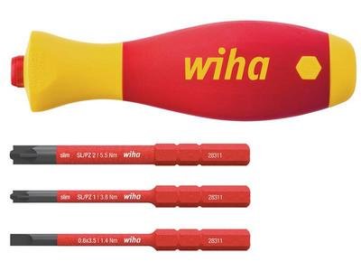 Wiha SoftFinish® electric slimVario Screwdriver Set, 4 Piece (4010995434496) WHA43449
