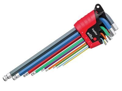 Wiha ErgoStar Colour Hex Ball End L-key Set, 9 Piece (4010995438494) WHA43849