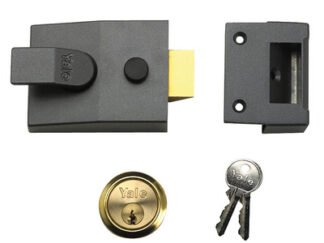 Yale Locks 91 Basic Nightlatch 60mm Backset DMG Finish Box (5010608554855) YAL91DMGPB