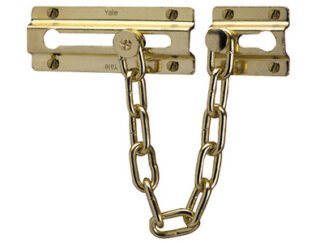 Yale Locks P1037 Door Chain Brass Finish (5010608103718) YALP1037PB