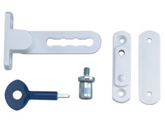 Yale Locks P117 Ventilation Window Lock White Finish Pack of 1 (5010608011709) YALP117WE