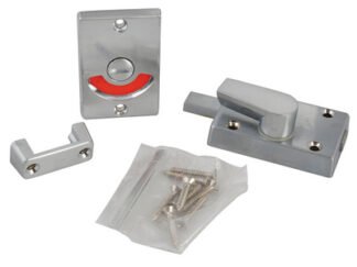 Yale Locks Indicator Bolt for Bathrooms or W.C Doors Satin Chrome P127 (5011802119499) YALP127SC