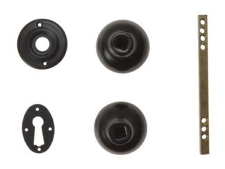 Yale Locks P405 Rim Knob Black Finish (5010609070255) YALP405BK