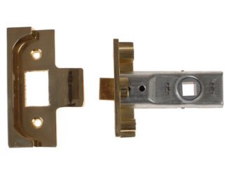Yale Locks M999 Rebate Tubular Latch 64mm 2.5 in Polished Brass Finish (5010609100532) YALPM999PB64