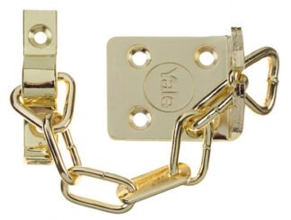Yale Locks WS6 Security Door Chain - Electro Brass Finish (5011783000304) YALVWS6EB