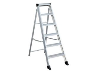 Zarges EN131 Professional Swingback Steps, Open 1.27m Closed 1.45m 6 Rungs (5036892005064) ZAR100506