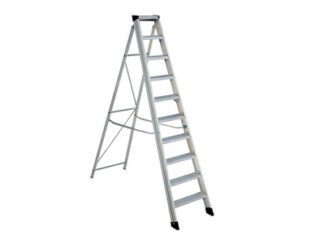 Zarges EN131 Professional Swingback Steps, Open 2.53m Closed 2.83m 12 Rungs (5036892005125) ZAR100512
