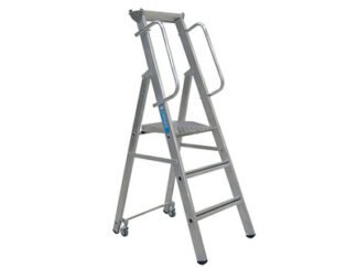 Zarges Mobile Mastersteps, Platform Height 0.78m 3 Rungs (5036892416327) ZAR341632
