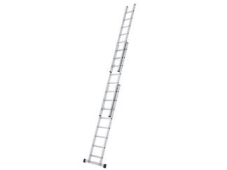Zarges Everest 3DE Extension Ladder 3-Part D-Rungs 3 x 12 (4003866448531) ZAR44853
