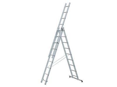 Zarges Light Trade Combination Ladder 3-Part 3 x 11 Rungs (4003866489848) ZAR48984