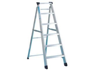 Zarges Industrial Swingback Steps, Open 1.08m Closed 1.20m 5 Rungs (4003866496051) ZAR49605