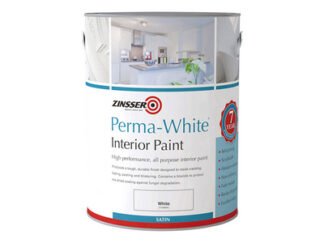 Zinsser Perma-White® Interior Paint Satin 1 litre (5037898610351) ZINPWIS1L