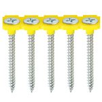 TIMCO 3.5 x 25 25mm Collated Drywall Screws - PH - Bugle - Fine Thread - Zinc (5055017549832) Box 1000 Pieces 00025COLDZYS