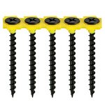 TIMCO 3.5 x 38 38mm Collated Drywall Screws - PH - Bugle - Coarse Thread - Black (5055331853073) Tub 1000 Pieces 00038CDRYTUB