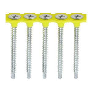 TIMCO 3.5 x 40 40mm Collated Drywall Screws - PH - Bugle - Self Tapping Thread - Self Drilling - Zinc (5055331835062) Box 1000 Pieces 00040COLLSD