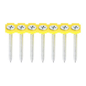 TIMCO 3.5 x 42 42mm Collated Drywall Screws - PH - Bugle - Fine Thread - Zinc (5055017553754) Box 1000 Pieces 00042COLDZYS