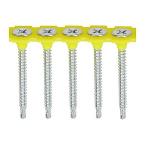 TIMCO 3.5 x 45 45mm Collated Drywall Screws - PH - Bugle - Self Tapping Thread - Self Drilling - Zinc (5055017549962) Box 1000 Pieces 00045COLLSD