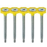 TIMCO 3.5 x 50 50mm Collated Drywall Screws - PH - Bugle - Self Tapping Thread - Self Drilling - Zinc (5055017549979) Box 1000 Pieces 00050COLLSD