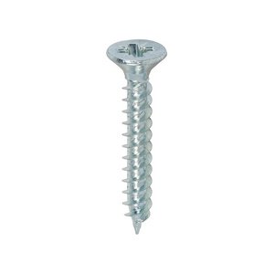 TIMCO 7 x 1 25mm Twin-Threaded Woodscrews - PZ - Double Countersunk - Zinc (5055017500161) Box 200 Pieces 00071CWZ