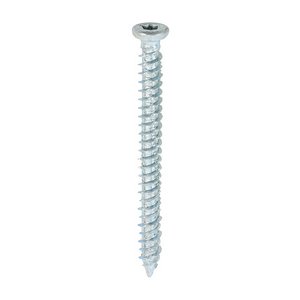 TIMCO 7.5 x 80 Concrete Screws - TX - Flat Countersunk - Zinc (5056110832494) Box 100 Pieces 00080TCONZ