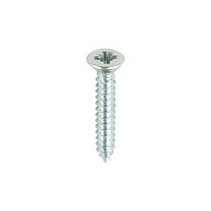 TIMCO 8 x 1 25mm Self-Tapping Screws - PZ - Countersunk - Zinc (5055893314425) Box 200 Pieces 00081CCAZS