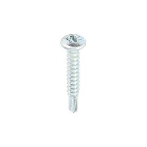 TIMCO 8 x 1 25mm Metal Construction Sheet & Stud Screws - PH - Pan - Self-Drilling - Zinc (5055017520343) Box 1000 Pieces 00081PPSD