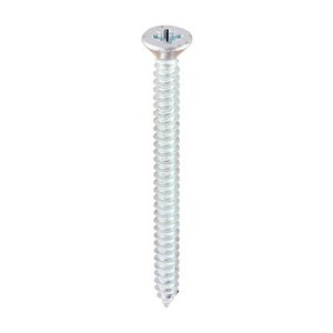 TIMCO 8 x 2 50mm Self-Tapping Screws - PZ - Countersunk - Zinc (5055893314463) Box 200 Pieces 00082CCAZS