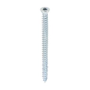 TIMCO 7.5 x 100 Concrete Screws - TX - Flat Countersunk - Zinc (5056110832500) Box 100 Pieces 00100TCONZ