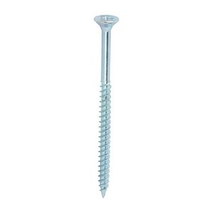TIMCO 10 x 3 80mm Twin-Threaded Woodscrews - PZ - Double Countersunk - Zinc (5055331816245) Box 100 Pieces 00103CWZ100