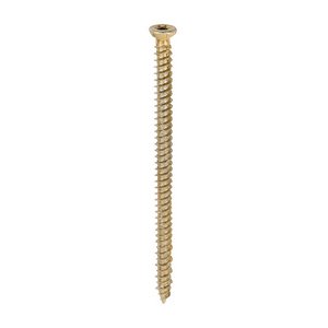 TIMCO 7.5 x 120 120mm Concrete Screws - TX - Flat Countersunk - Yellow (5055017530045) Box 100 Pieces 00120TCON