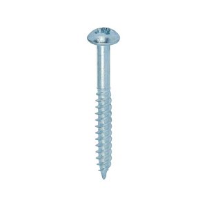 TIMCO 12 x 2 50mm Twin-Threaded Woodscrews - PZ - Round - Zinc (5055017518326) Box 200 Pieces 00122CRWZ