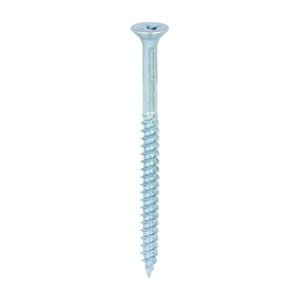 TIMCO 12 x 3 80mm Twin-Threaded Woodscrews - PZ - Double Countersunk - Zinc (5055017500468) Box 200 Pieces 00123CWZ