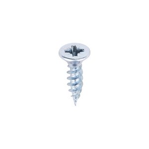TIMCO 7 x 5/8 16mm Twin-Threaded Woodscrews - PZ - Double Countersunk - Zinc (5055017500147) Box 200 Pieces 00758CWZ