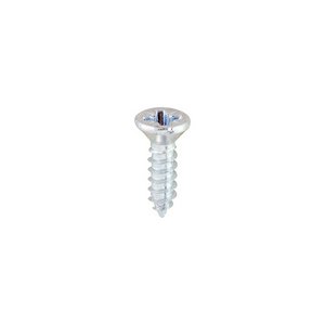 TIMCO 8 x 1/2 13mm Metal Tapping Screws - PZ - Countersunk - Self-Tapping - Zinc (5055893308639) Box 200 Pieces 00812CCAZS