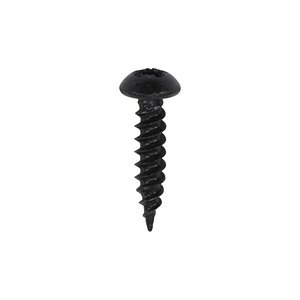 TIMCO 8 x 3/4 20mm Blackjax Woodscrews - PZ - Round - Black Organic (5055017506101) Box 200 Pieces 00834BJC