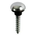 TIMCO 8 x 3/4 20mm Mirror Hanging Screws - Zinc - Chrome Dome (5055017556571) Box 200 Pieces 00834CMIR200