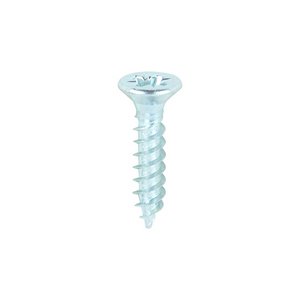 TIMCO 8 x 3/4 20mm Twin-Threaded Woodscrews - PZ - Double Countersunk - Zinc (5055017500215) Box 200 Pieces 00834CWZ