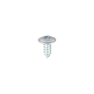 TIMCO 8 x 3/8 10mm Metal Tapping Screws - PZ - Flange - Self-Tapping - Zinc (5055893308493) Box 200 Pieces 00838CFAZS