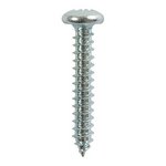 TIMCO 10 x 1/2 Self-Tapping Screws - PZ - Pan - Zinc (5055893307908) TIMpac 10 Pieces 01012CPAZP