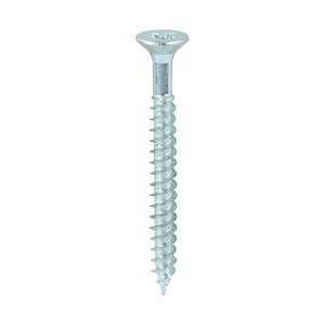 TIMCO 7 x 1 1/2 40mm Twin-Threaded Woodscrews - PZ - Double Countersunk - Zinc (5055017500185) Box 200 Pieces 07112CWZ