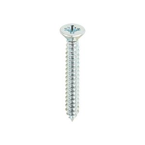 TIMCO 8 x 1 1/4 32mm Self-Tapping Screws - PZ - Countersunk - Zinc (5055893314432) Box 200 Pieces 08114CCAZS