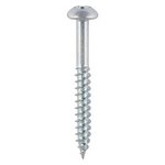 TIMCO 8 x 1 1/4 30mm Twin-Threaded Woodscrews - PZ - Round - Zinc (5055017518210) Box 200 Pieces 08114CRWZ
