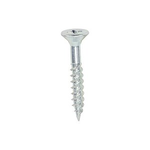 TIMCO 10 x 1 1/4 30mm Twin-Threaded Woodscrews - PZ - Double Countersunk - Zinc (5055017500321) Box 200 Pieces 10114CWZ