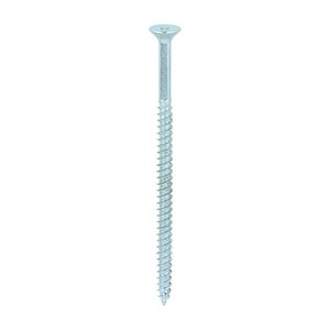 TIMCO 10 x 3 1/2 90mm Twin-Threaded Woodscrews - PZ - Double Countersunk - Zinc (5055017500390) Box 100 Pieces 10312CWZ