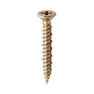 TIMCO 4.3 x 30 30mm Window Fabrication Screws - Countersunk - PH - High-Low Thread - Slash Point - Yellow (5055017528011) Box 1000 Pieces 105Y