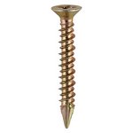 TIMCO 4.3 x 40 40mm Window Fabrication Screws - Countersunk - PH - High-Low Thread - Slash Point - Yellow (5055017528035) Box 1000 Pieces 106Y